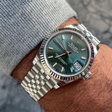 men's green face rolex|rolex datejust 41 green dial.